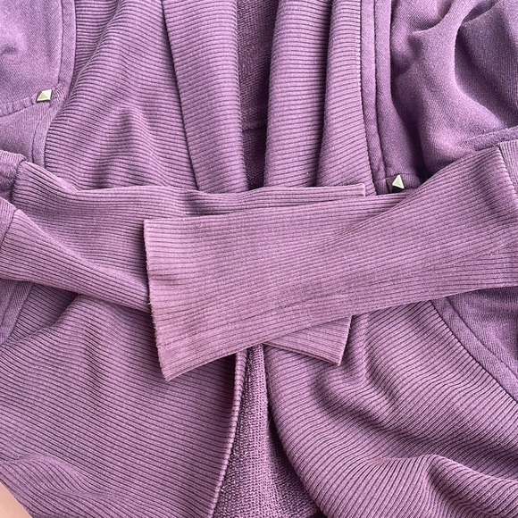 Wilfred Diderot Oversized Cocoon  Purple Drape Sweater - Picture 5 of 6